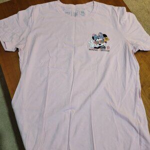 Disney Minnie Mouse Pink Short Sleeve T-Shirt Size XL